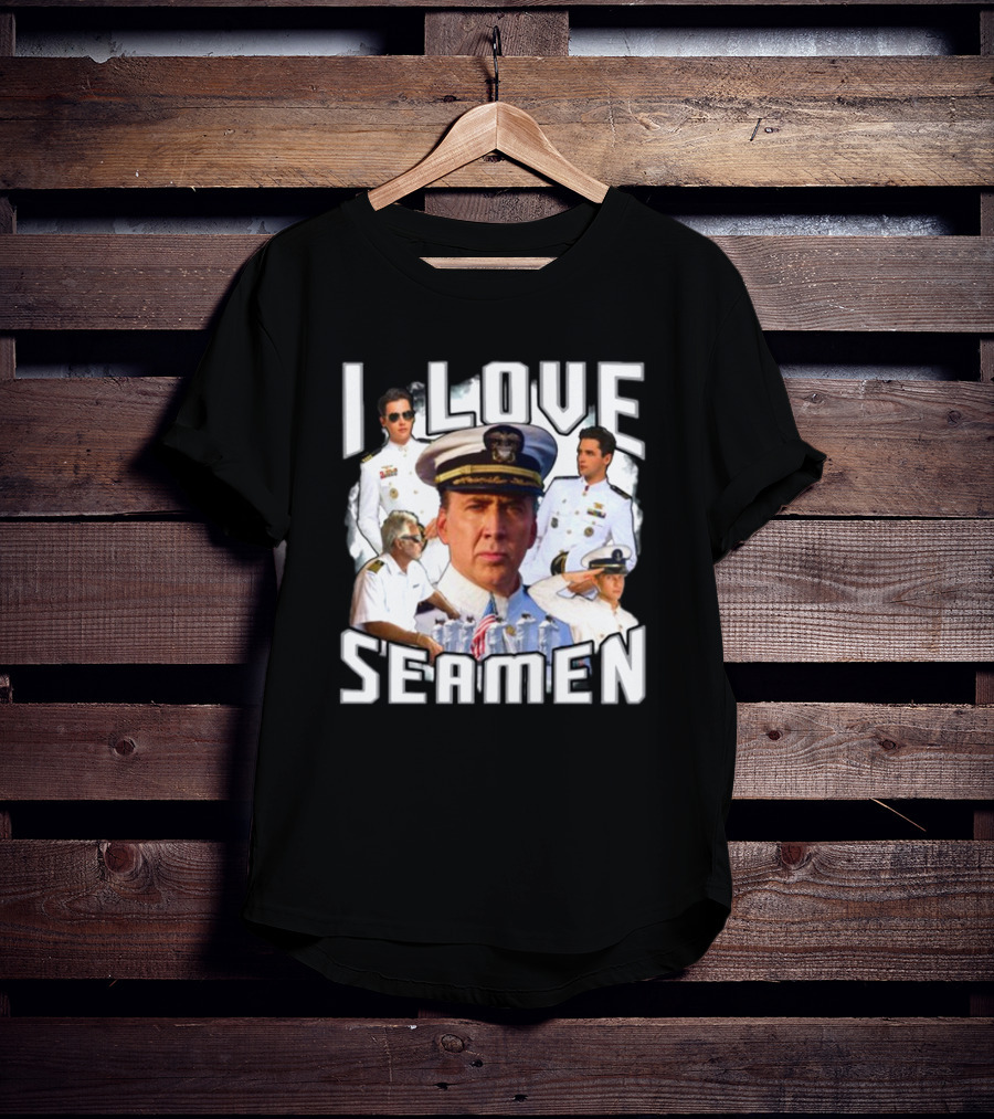 Funnyahhtees I Love Seaman Navy Officers T-Shirt