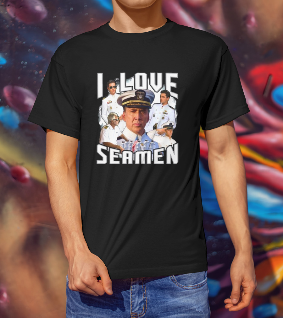 Funnyahhtees I Love Seaman Navy Officers T-Shirt