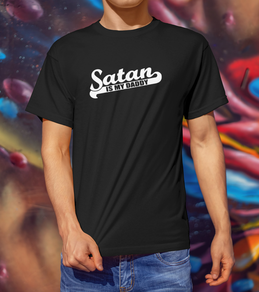 Satan Is My Daddy 70s Retro T-Shirt