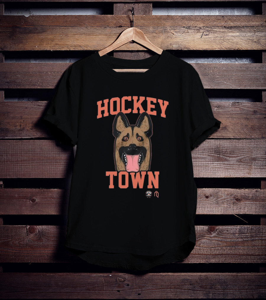 Hockey Town Dog Hockey Enthusiast Canine Mask T-Shirt