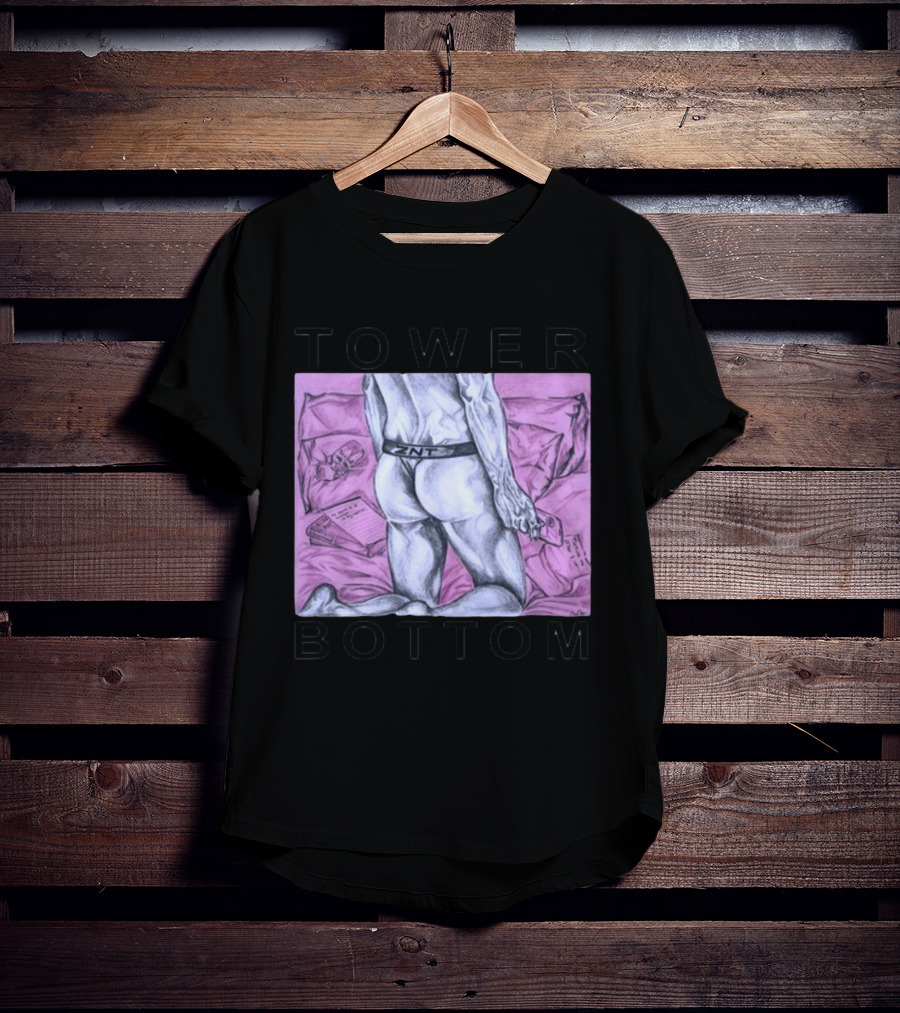 TOWER BOTTOM ZNT Drawing With Pink Background T-Shirt