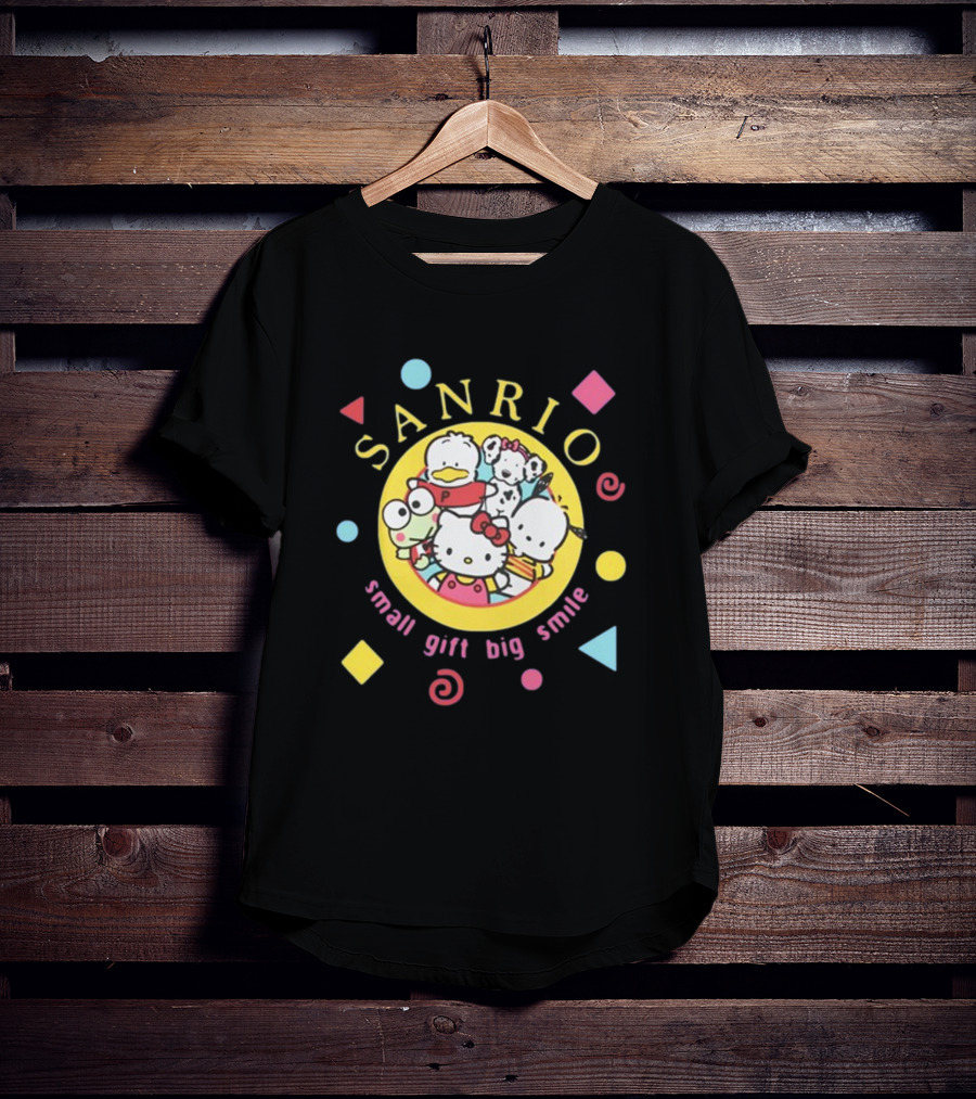 Sanrio Small Gift Big Smile Hello Kitty And Friends X Dumbgood T-Shirt