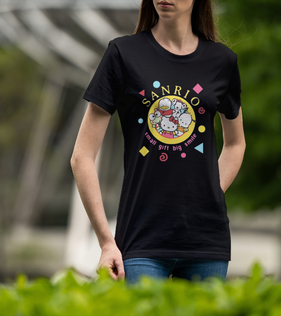 Sanrio Small Gift Big Smile Hello Kitty And Friends X Dumbgood T-Shirt