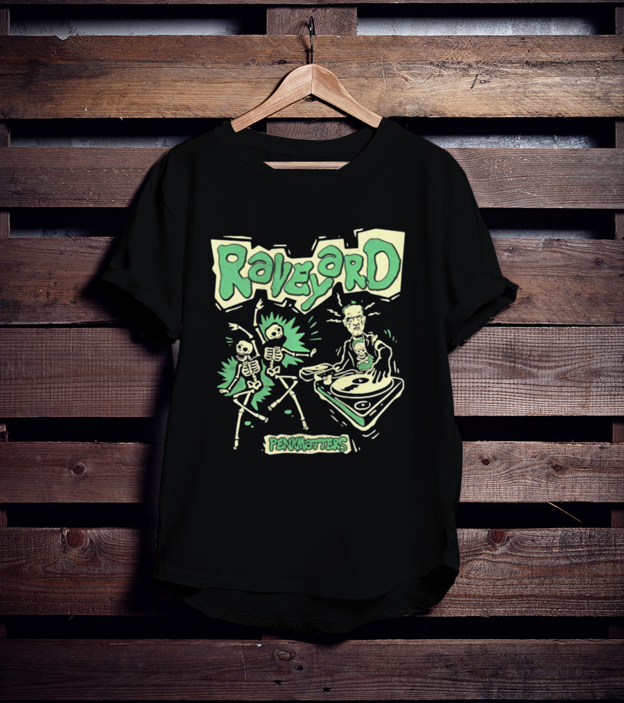 Raveyard Penkmatters Skeletons DJ Party T-Shirt