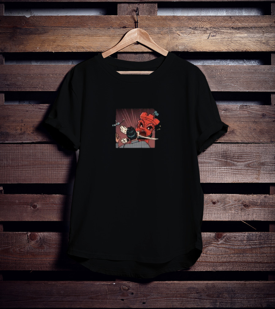 Zitadelle Schelle Schach Turm Comic Szene T-Shirt