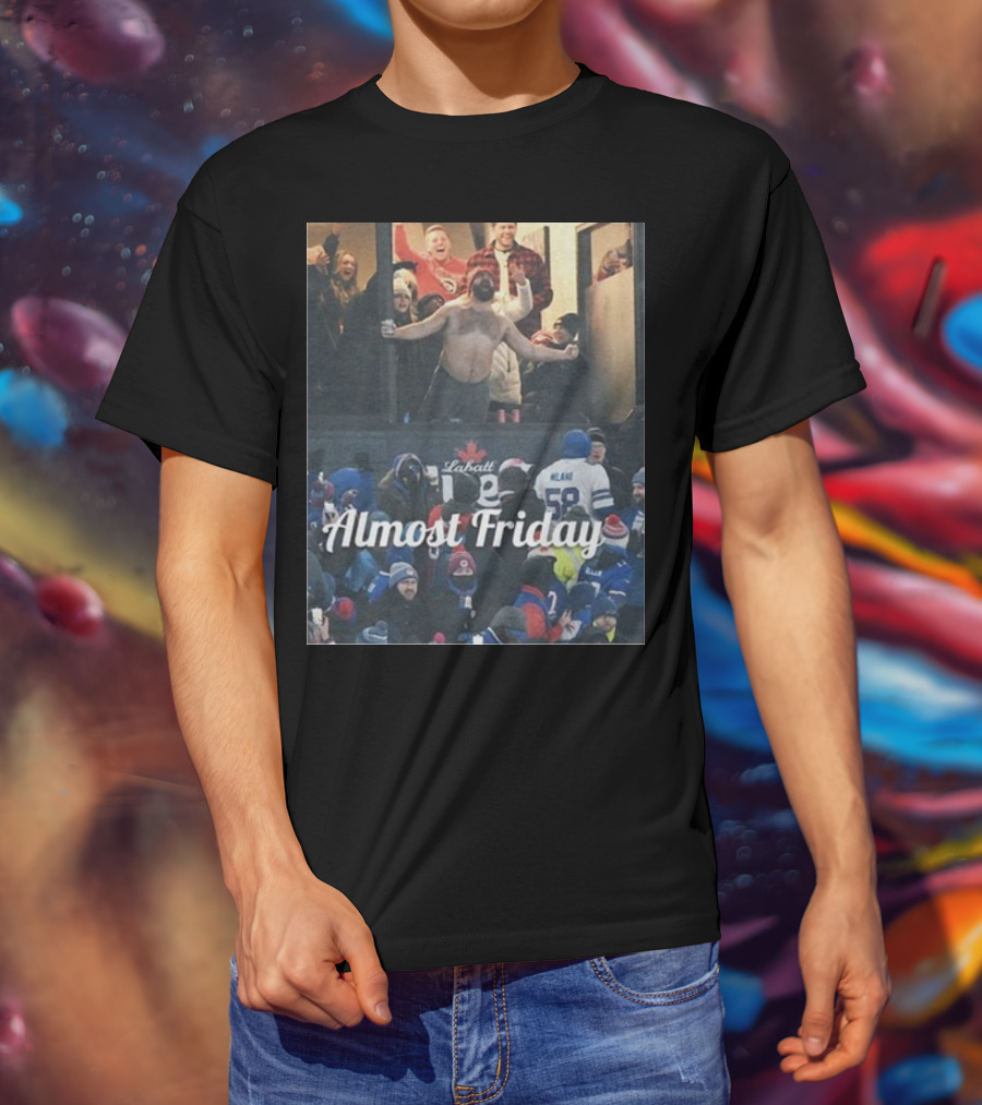 Almost Friday Kelce Labatt Beer Football T-Shirt
