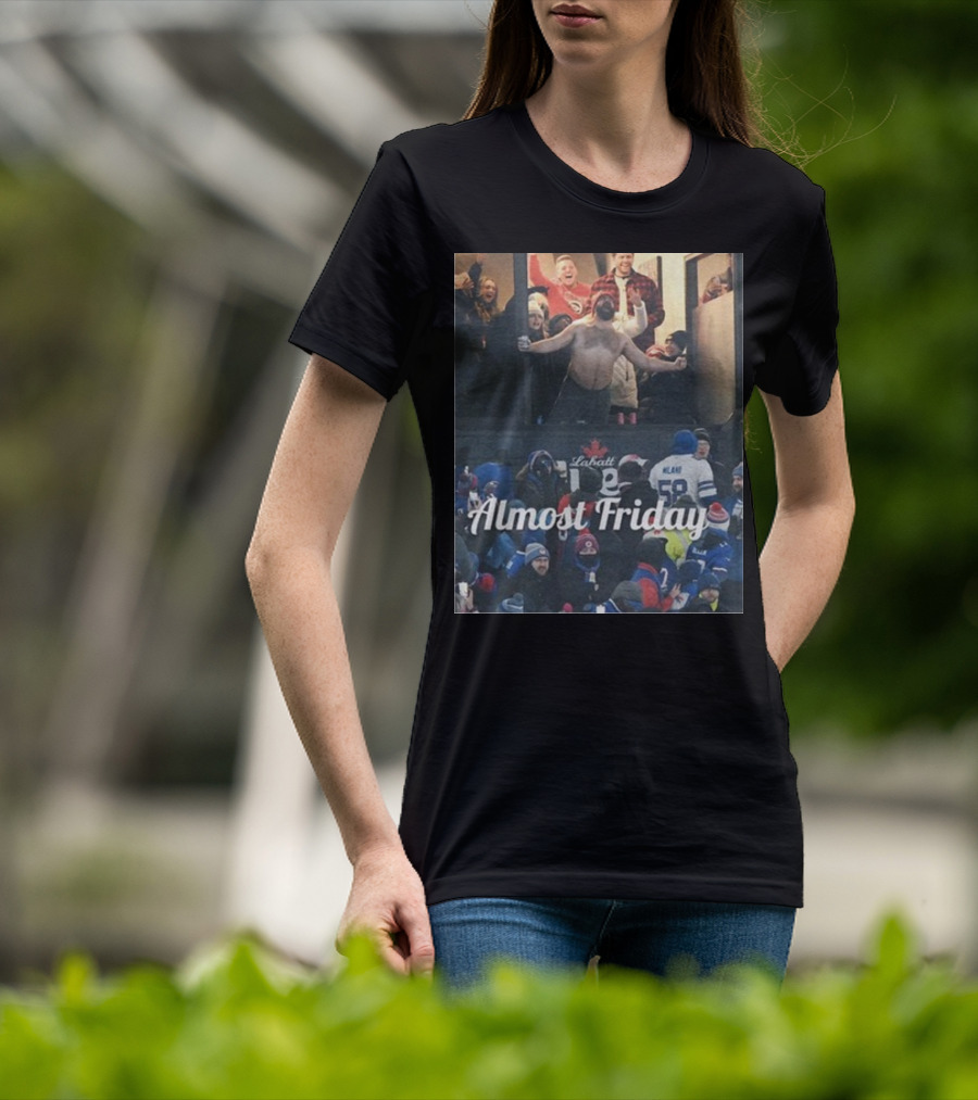 Almost Friday Kelce Labatt Beer Football T-Shirt