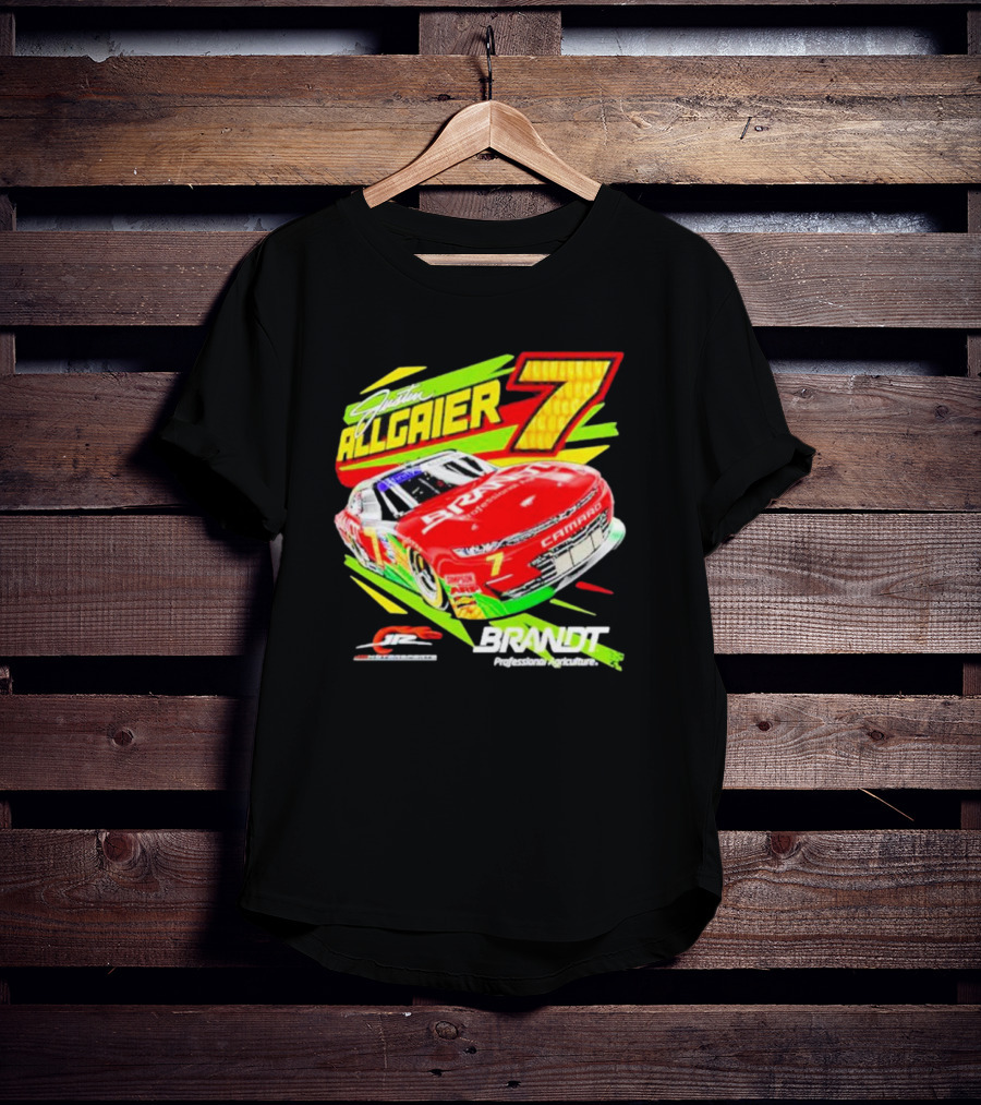 Justin Allgaier 7 JR Motorsports Brandt Camaro Racing Car T-Shirt