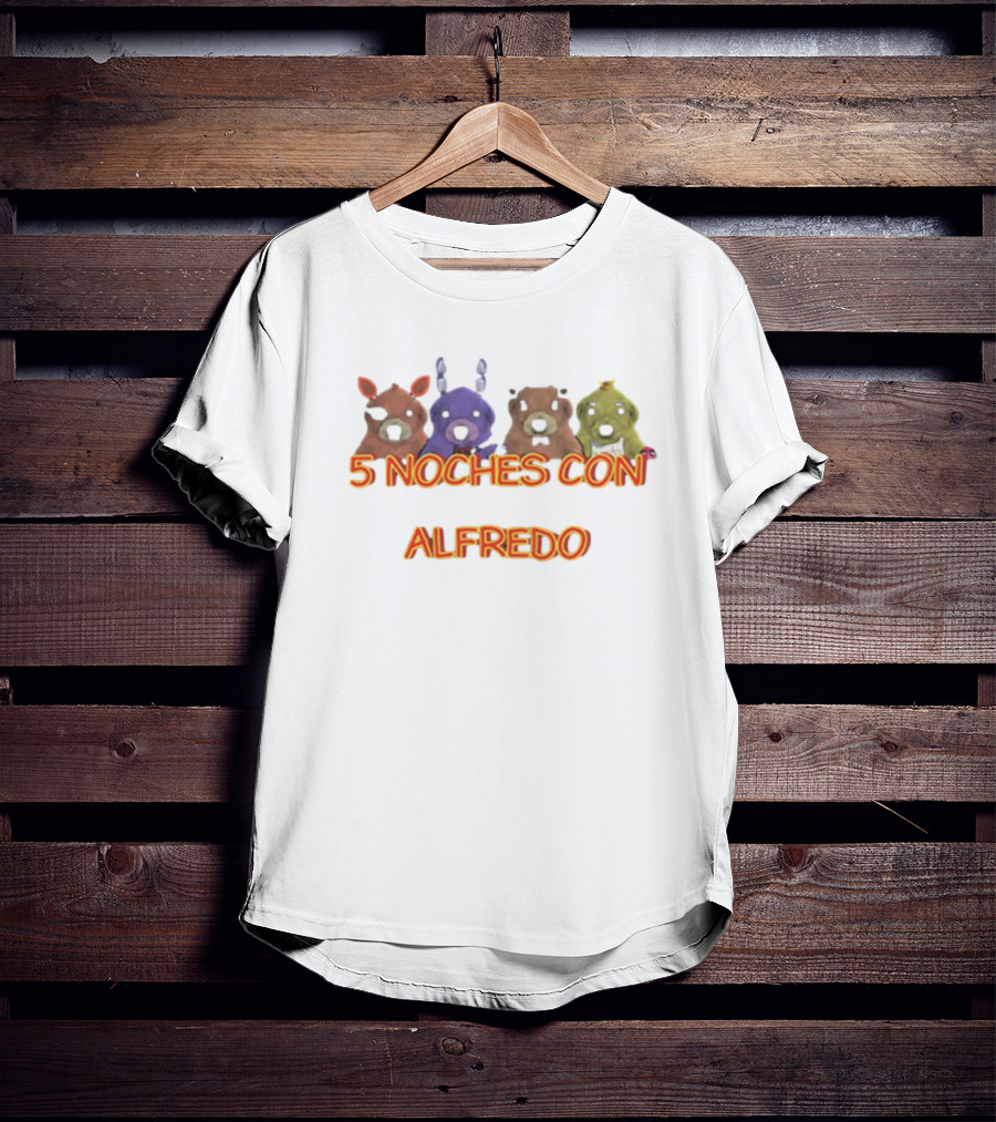 5 Noches Con Alfredo Fnaf Meme Animatronic Characters T-Shirt