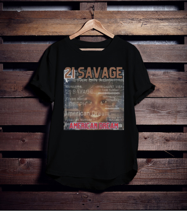 21 Savage Joseph American Dream Album Cover Art Hip Hop T-Shirt