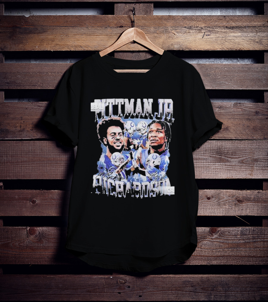 Pittman Jr Anthony Richardson Football Players Indianapolis Colts T-Shirt