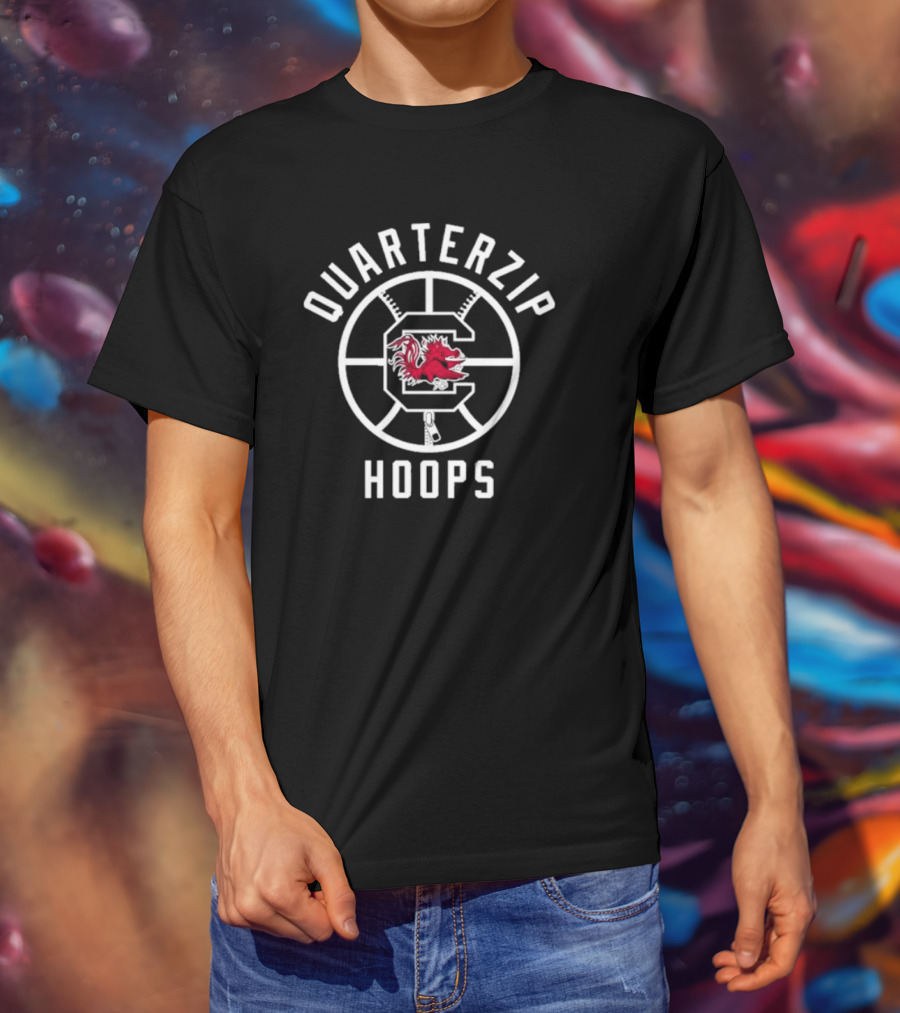 Quarterzip Hoops South Carolina Gamecocks Basketball T-Shirt