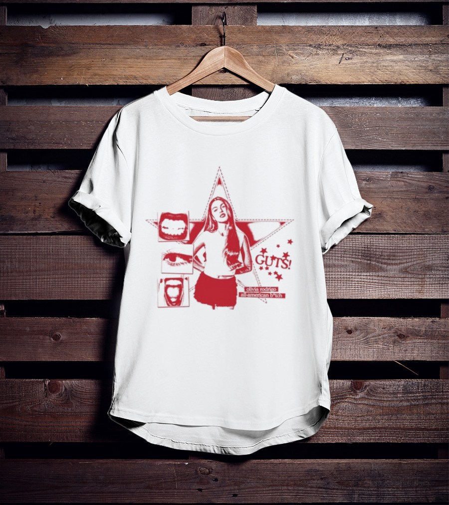 Guts Olivia Rodrigo All American Bich Star T-Shirt
