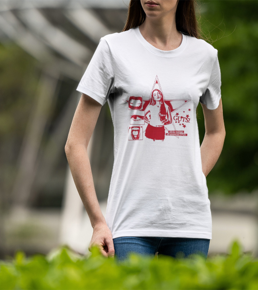 Guts Olivia Rodrigo All American Bich Star T-Shirt