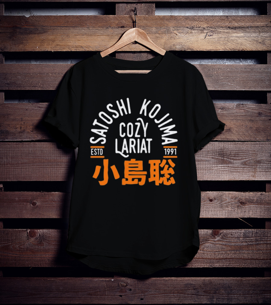 Satoshi Kojima Cozy Lariat Estd 1991 Small Island聰 T-Shirt