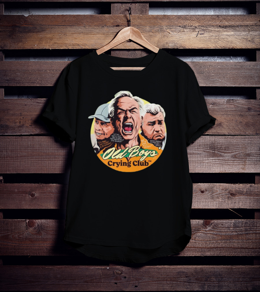 Old Boys’ Crying Club Grumpy Faces Comic Style Characters T-Shirt