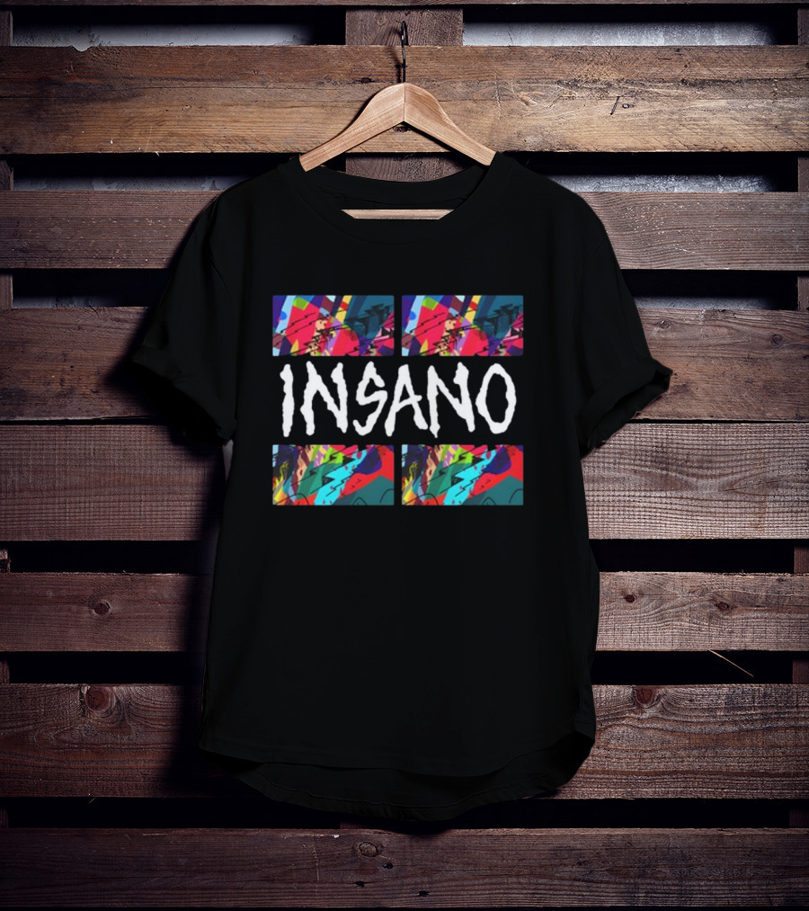 Kidcudi Insano Kaws Vivid Abstract Squares T-Shirt