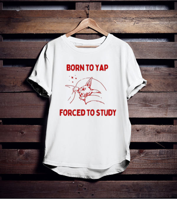 Born To Yap Forced To Study Yoda Star Wars Mandalorian Baby Grogu T-Shirt
