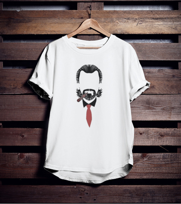 Bucciot.Com Melrose Stylish Red Tie Cigar T-Shirt