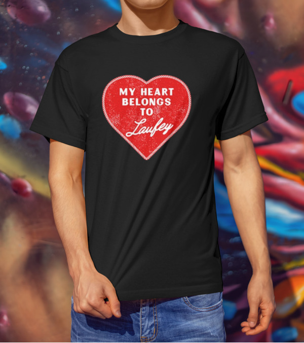 My Heart Belongs To Laufey Red Heart Love T-Shirt