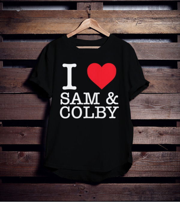 Xplr Shop I Love Sam And Colby Heart T-Shirt