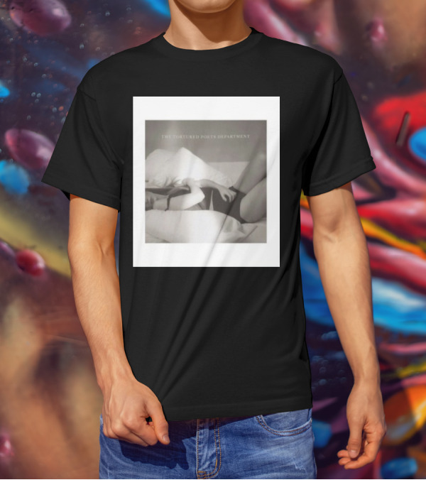 The Tortured Poets Department Lying Down Black And White Photograph T-Shirt