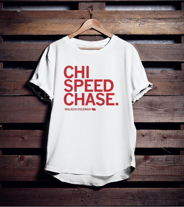 CHI SPEED CHASE Malachi Coleman Nebraska T-Shirt
