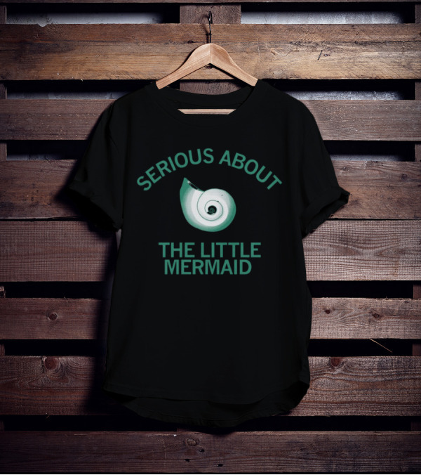 SERIOUS ABOUT THE LITTLE MERMAID Nautilus Shell Iconic Reference T-Shirt