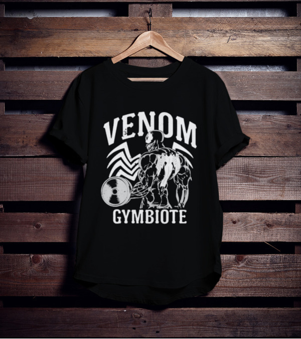 Venom Gymbiote Lifting Symbiote Fitness Motif T-Shirt