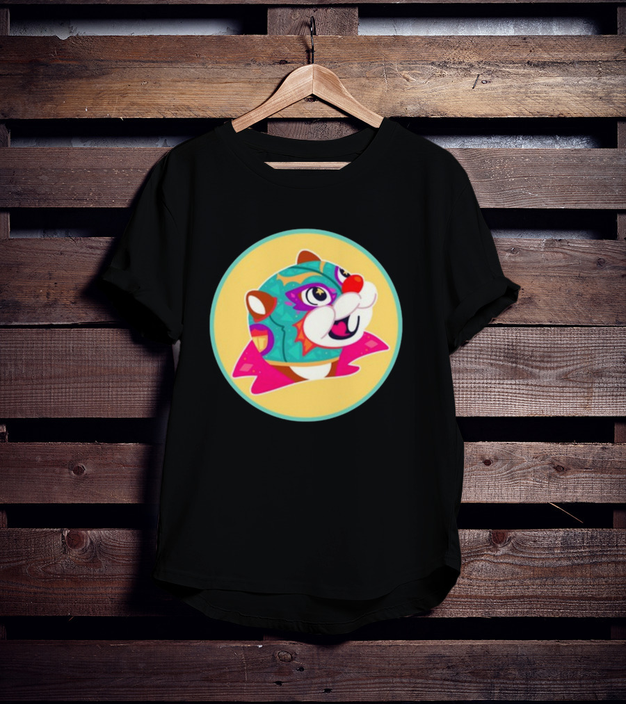 El Hijo Del Buc-Ees Luchador Beaver Mask T-Shirt