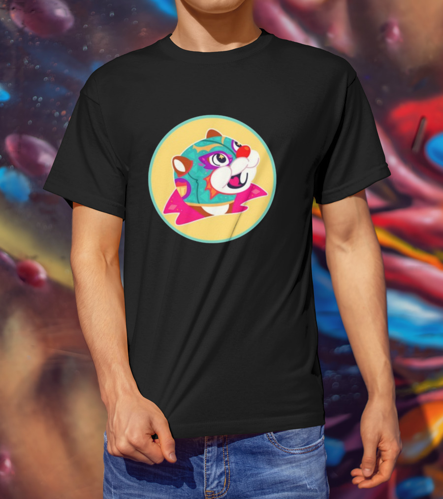 El Hijo Del Buc-Ees Luchador Beaver Mask T-Shirt