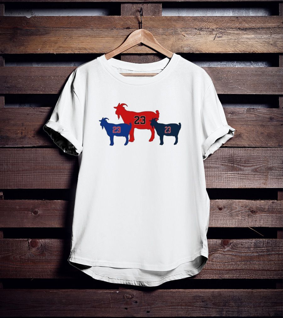 Chicagoats 23 Basketball Goat Trio T-Shirt