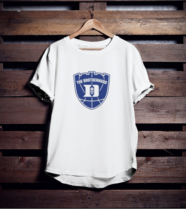 Duke Basketball The Brotherhood Crest Icon With Ball T-Shirt