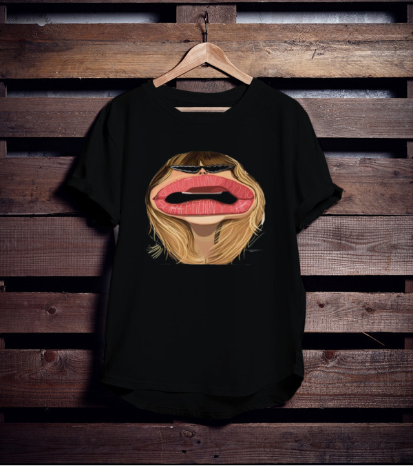 DrunkDrawn Science Fiction Young Iconic Mouth Sunglasses T-Shirt