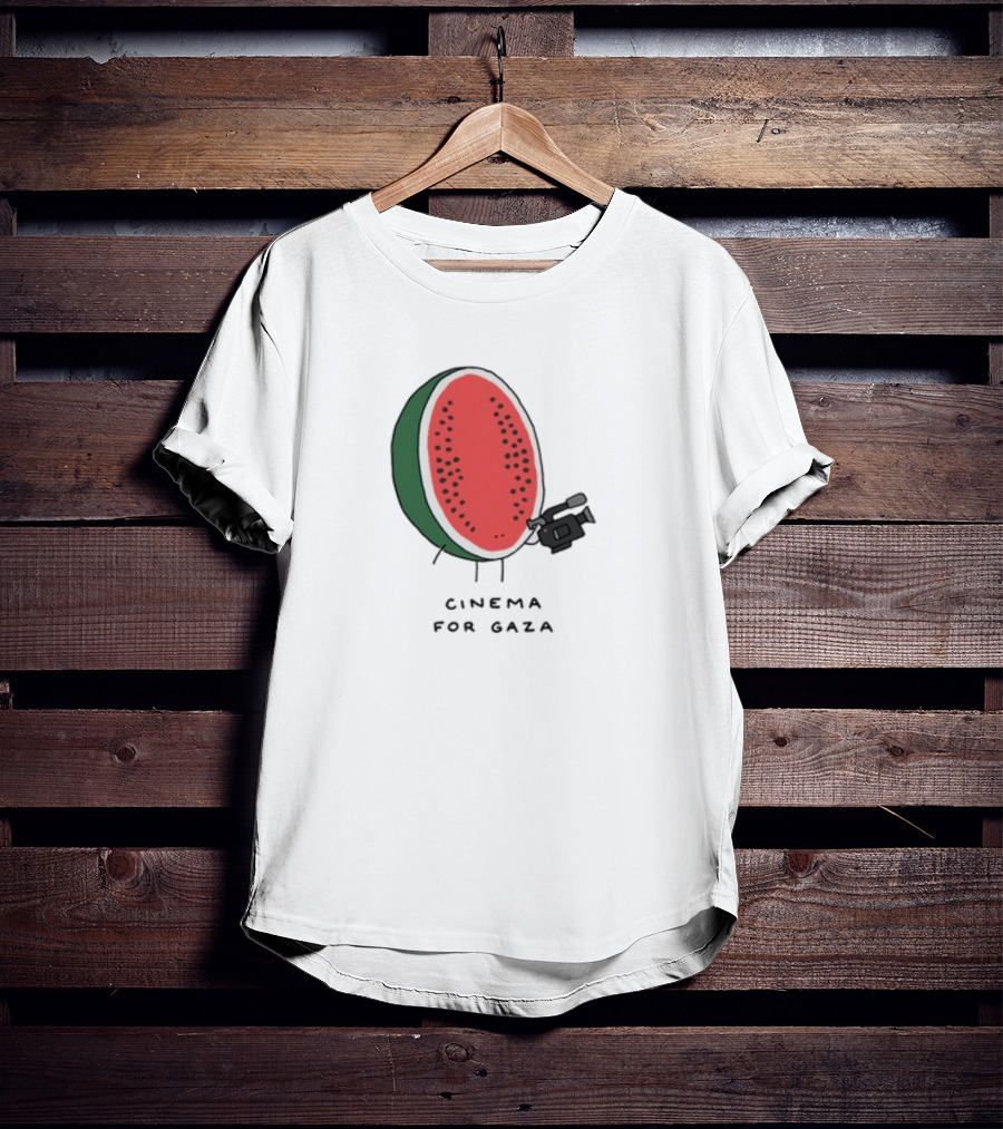Cinema For Gaza Watermelon Holding Camera T-Shirt