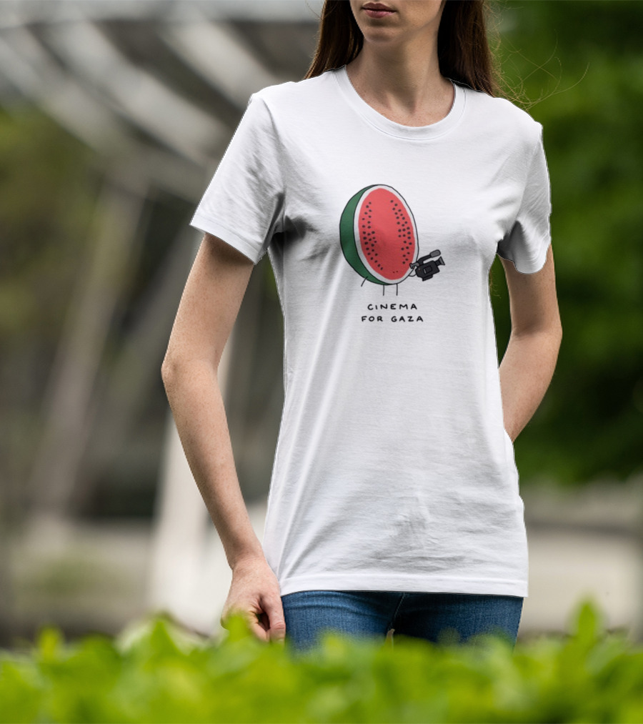 Cinema For Gaza Watermelon Holding Camera T-Shirt