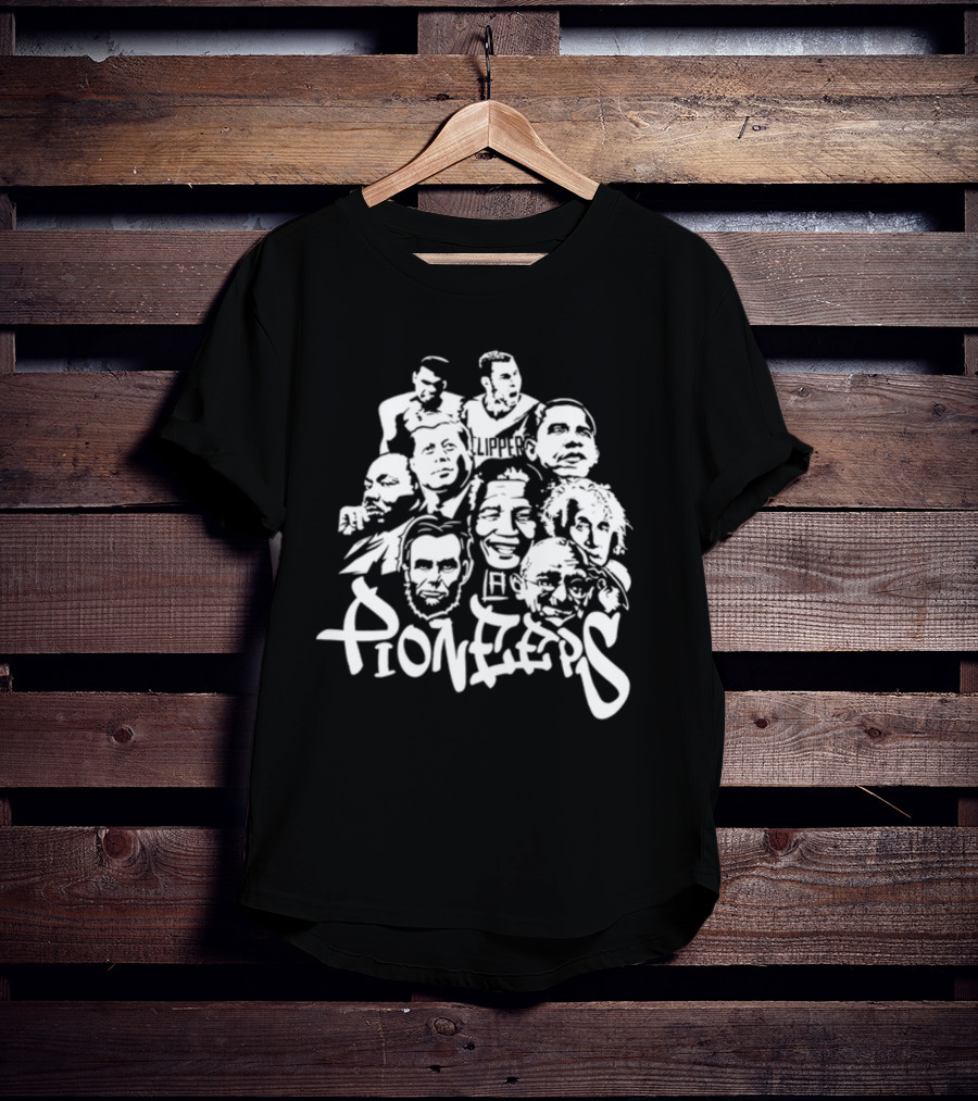 Clippers Players And Historical Pioneer Icons Compilation T-Shirt