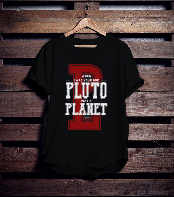 Misha Collins Wearing When I Was Your Age Pluto Was A Planet Lowell Observatory T-Shirt