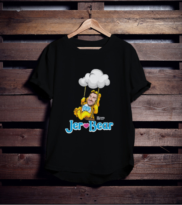Lebatardaf Jeremy Taché Jer-Bear Swinging Under Cloud Face T-Shirt