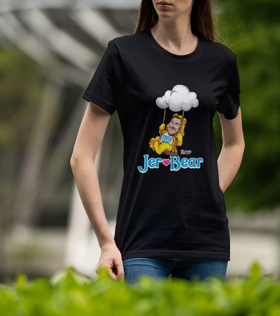 Lebatardaf Jeremy Taché Jer-Bear Swinging Under Cloud Face T-Shirt