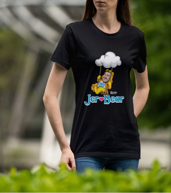 Lebatardaf Jeremy Taché Jer-Bear Swinging Under Cloud Face T-Shirt