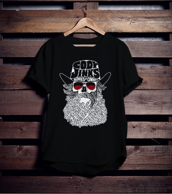 Cody Jinks Hippies And Cowboys Skull T-Shirt