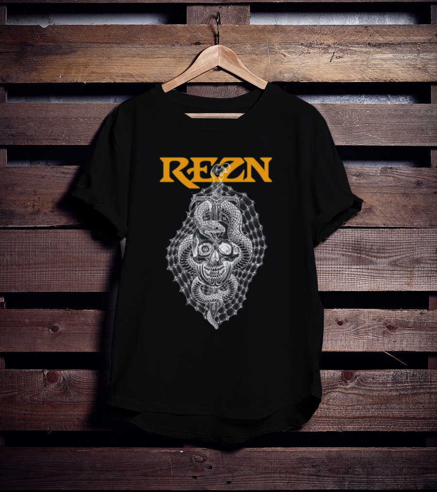 Rezn Skull Snake Web Impaled T-Shirt