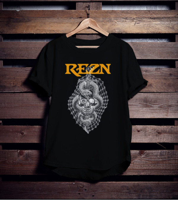 Rezn Skull Snake Web Impaled T-Shirt