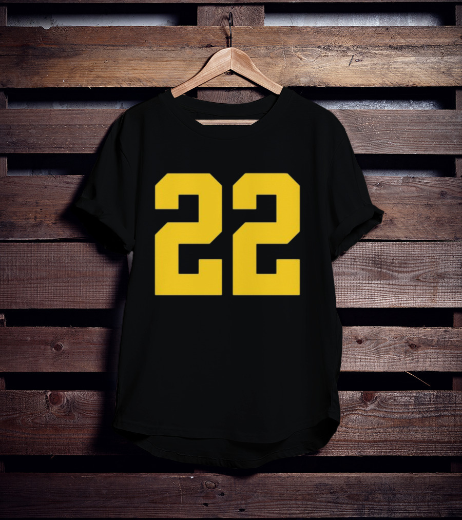 Iowa Her 22 Number Yellow T-Shirt