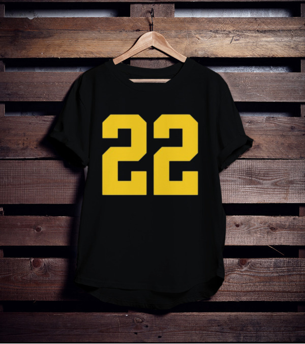 Iowa Her 22 Number Yellow T-Shirt