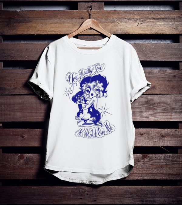 You Really Got A Hold On Me Luxrosa Betty Boop And Pudgy Hugging T-Shirt