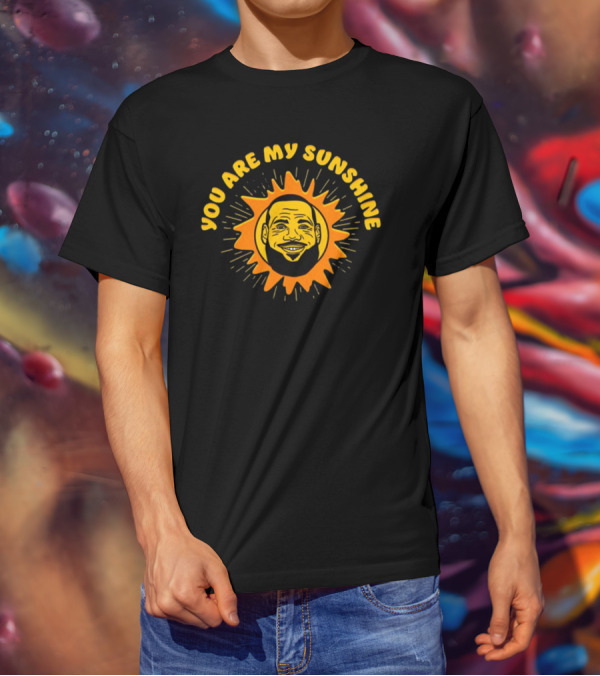 Shitheadsteve You Are My Sunshine Parody Face Inside Cartoon Sunburst T-Shirt