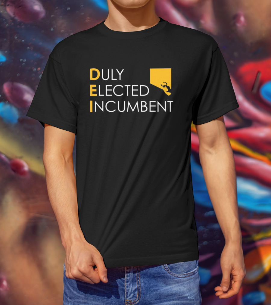 Duly Elected Incumbent DEI Justice Horn T-Shirt