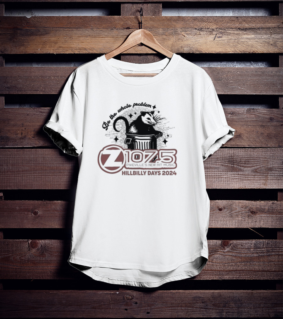 Be The Whole Problem Z107.5 Pikeville's New Hit Music Hillbilly Days T-Shirt